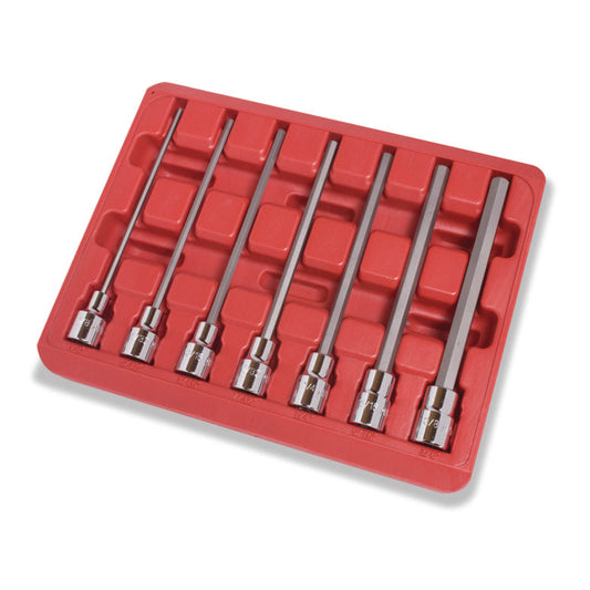 7-PC. 3/8" Drive SAE Long Hex Driver Set