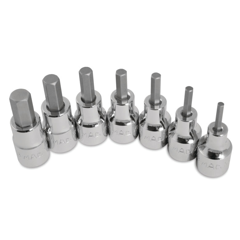 7-PC. 3/8" Drive SAE Short Hex Driver Set
