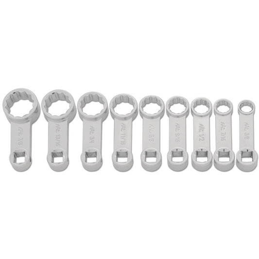 9-PC. 3/8" Drive SAE Box End Torque Adapter Set - 12-PT.