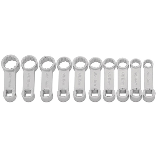 10-PC. 3/8" Drive Metric Box End Torque Adapter Set - 12-PT.