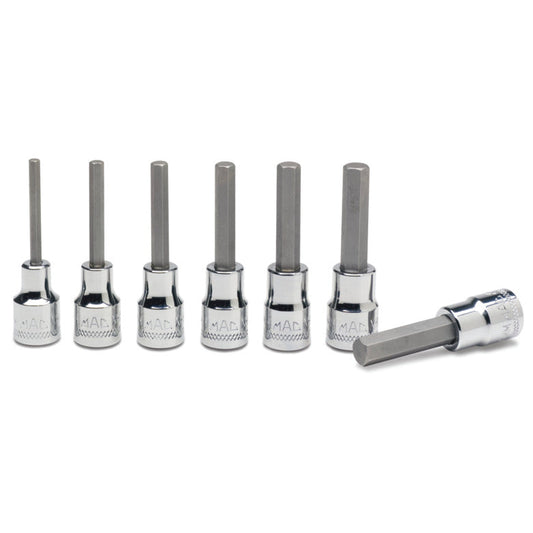 7-PC. 3/8" Drive Metric Hex Driver Set