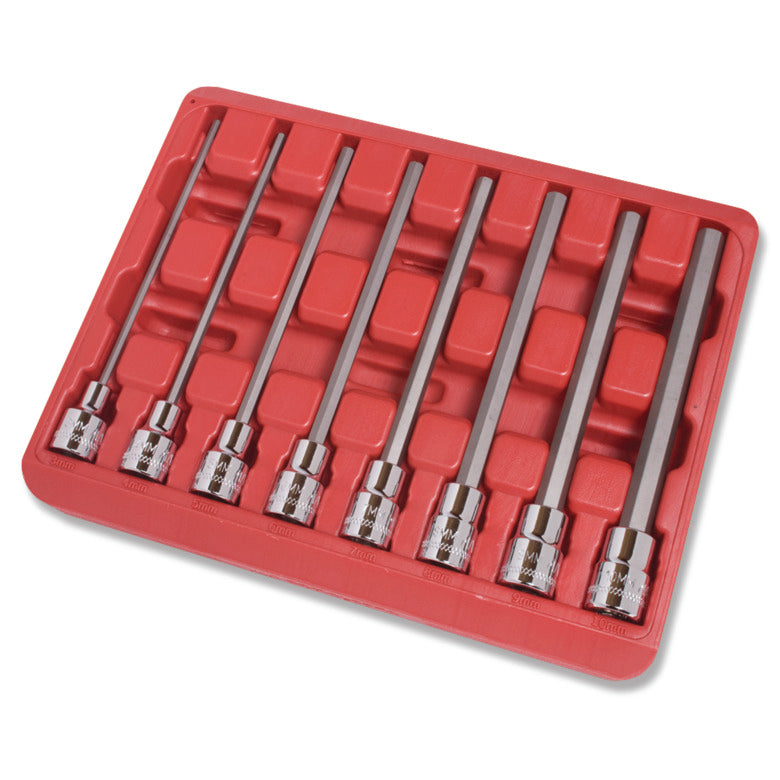 8-PC. 3/8" Drive Metric Long Hex Driver Set
