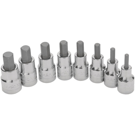 8-PC. 3/8" Drive Metric Short Hex Driver Set