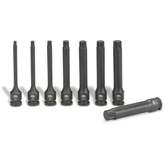 8-PC. Long Impact Triple Square Driver Set
