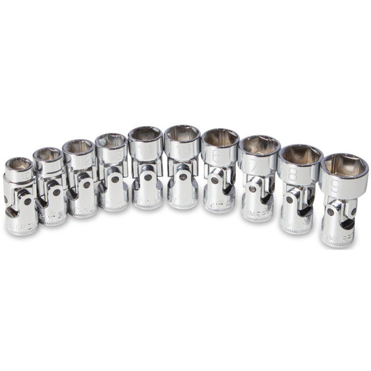 10-PC. 3/8" Drive Metric Universal Non-Slip Socket Set - 6-PT.