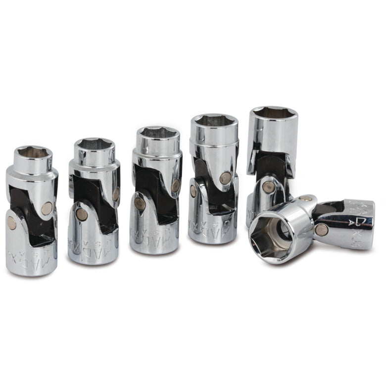 10-PC. 3/8" Drive Metric Universal Socket Set - 6-PT.