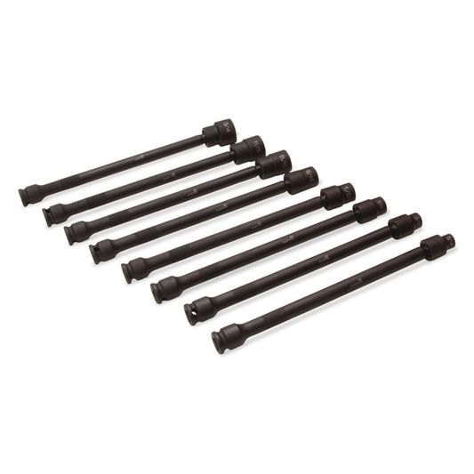 10-PC. 3/8" Drive Metric Universal Extension Driveline Impact Socket Set - 12-PT.
