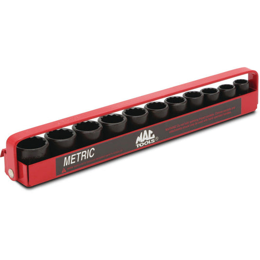 11-PC. 3/8" Drive Metric Impact Socket Set - 12-PT.
