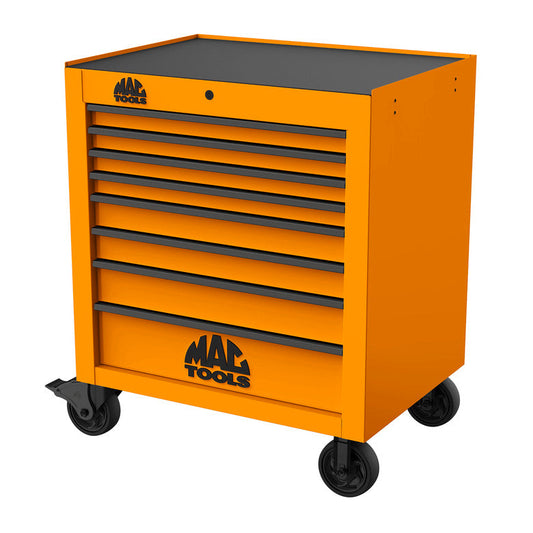Tech™ Series 8-Drawer Workstation - Fireball Orange