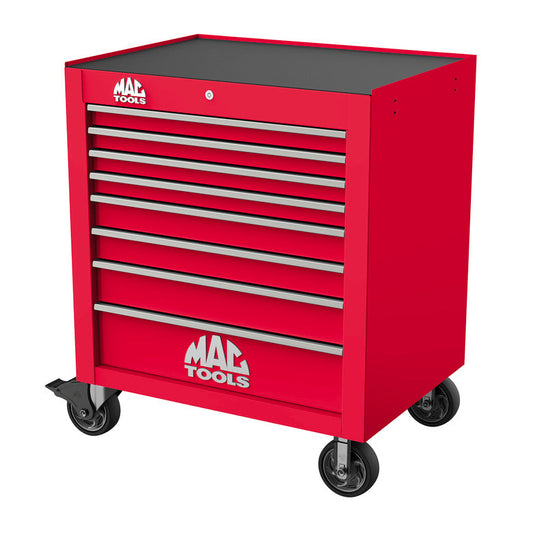 Tech™ Series 8-Drawer Workstation - Firebrick Red