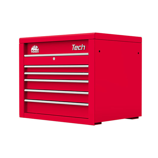 Tech™ Series 5-Drawer Top Chest - Firebrick Red