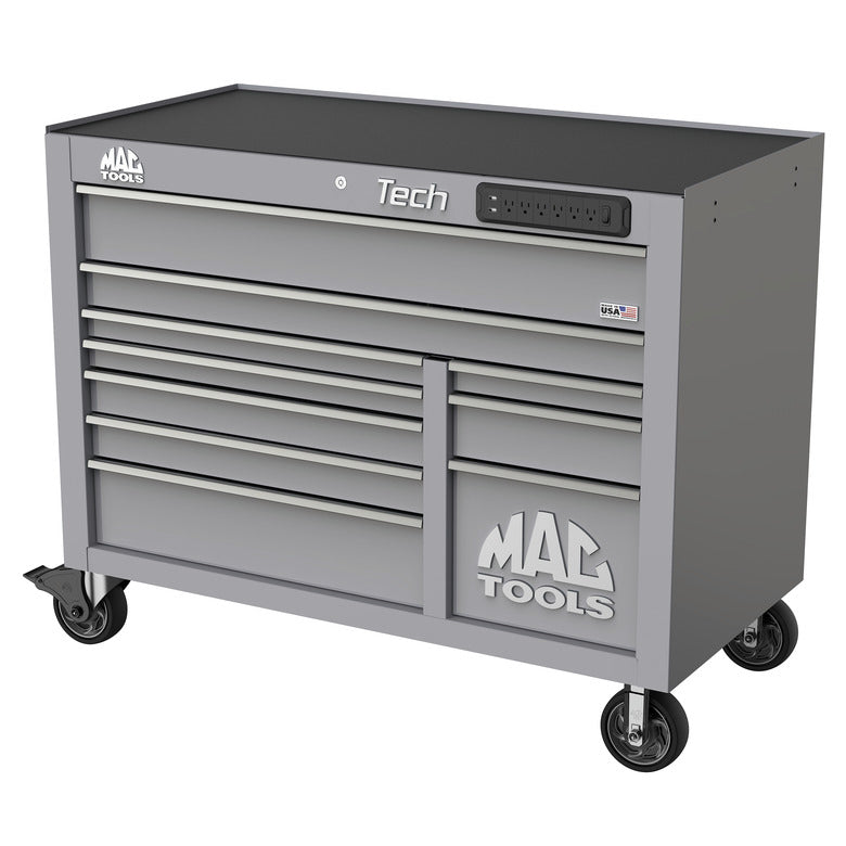 Tech™ Series 10-Drawer Workstation - Mica Gray