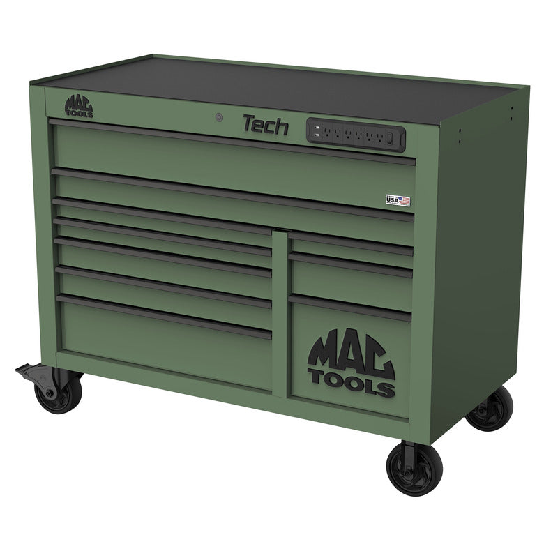 Tech™ Series 10-Drawer Workstation - Olive Green