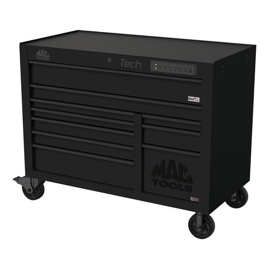 Tech™ Series 10-Drawer Workstation with PowerTech™ Drawer - Flat Black