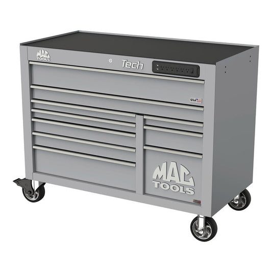 Tech™ Series 10-Drawer Workstation with PowerTech™ Drawer - Mica Gray