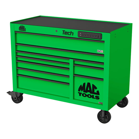 Tech™ Series 10-Drawer Workstation with PowerTech™ Drawer - Lime Green