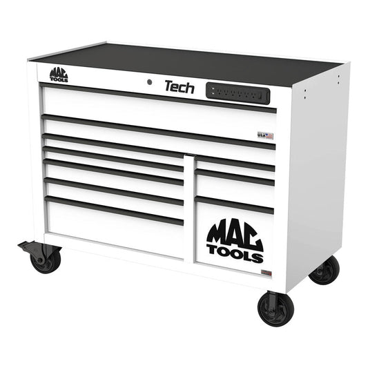 Tech™ Series 10-Drawer Workstation with PowerTech™ Drawer - Titanium White