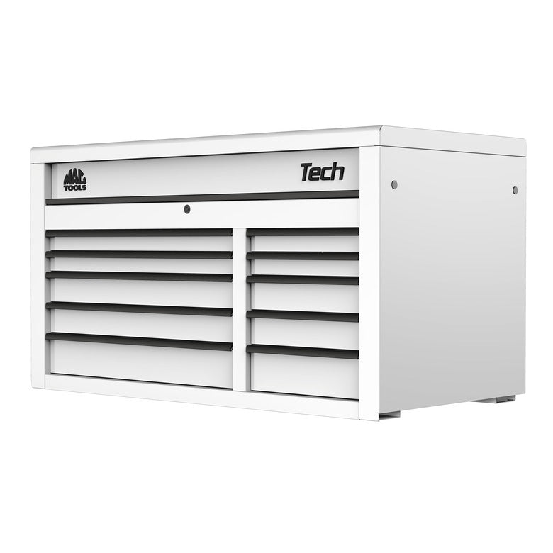 Tech™ Series 10-Drawer Top Chest - Titanium White