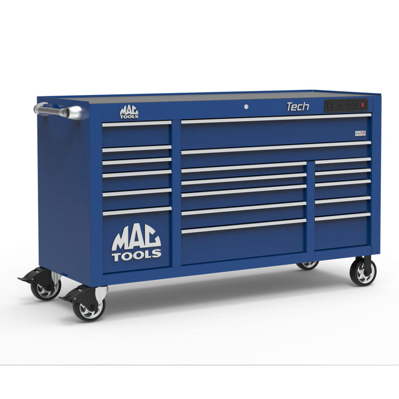 Tech™ Series 18-Drawer Workstation - Sapphire Blue