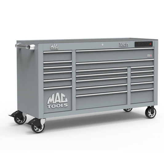 Tech™ Series 18-Drawer Workstation - Mica Gray