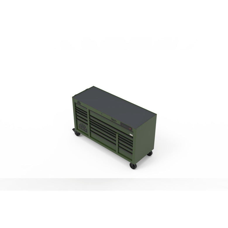 Tech™ Series 18-Drawer Workstation - Olive Green
