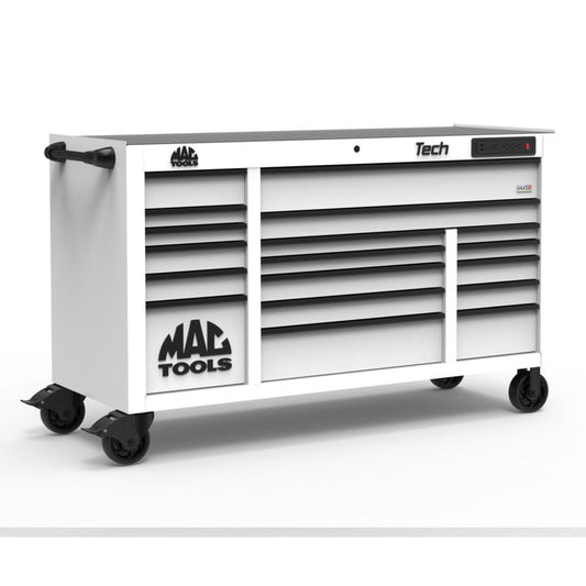 Tech™ Series 18-Drawer Workstation - Titanium White