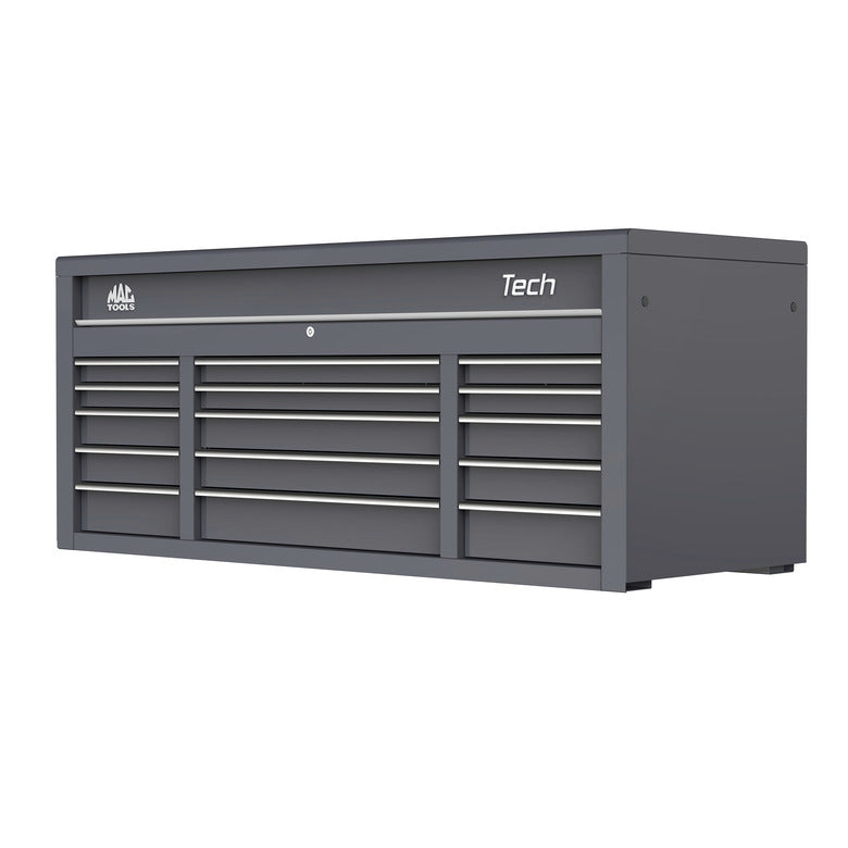 Tech™ Series 15-Drawer Top Chest - Carbon Gray