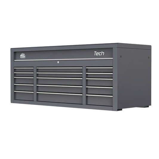 Tech™ Series 15-Drawer Top Chest - Carbon Gray