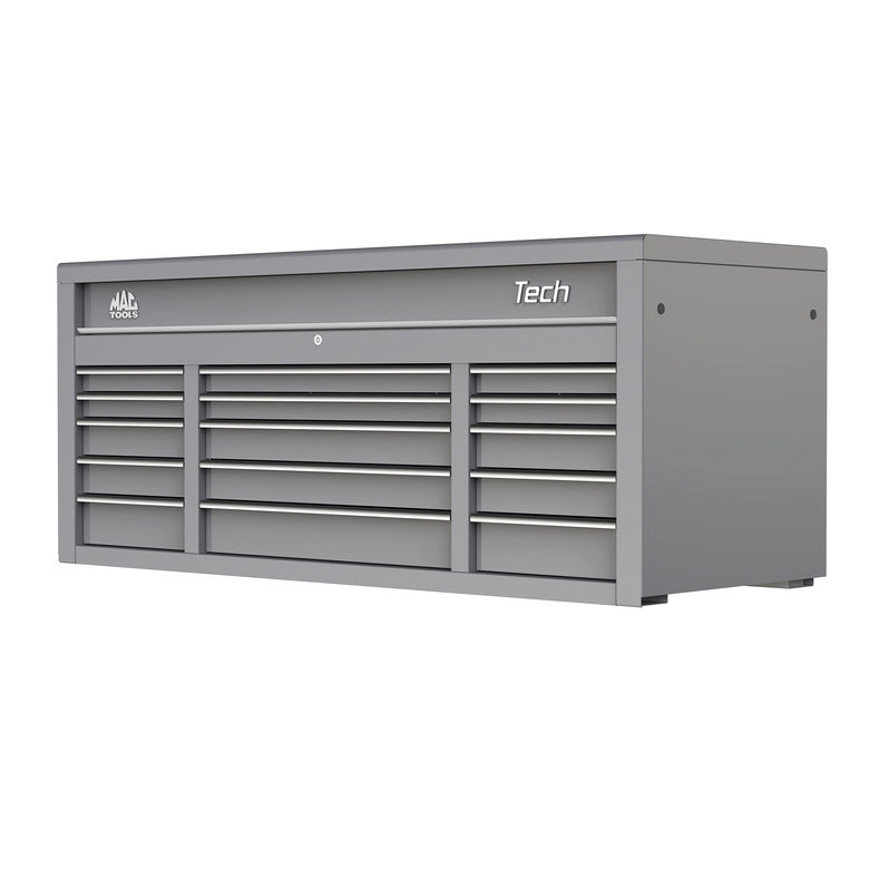 Tech™ Series 15-Drawer Top Chest - Mica Gray