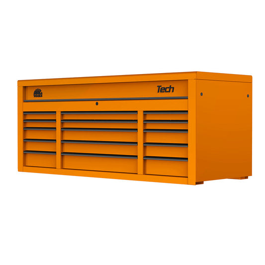 Tech™ Series 15-Drawer Top Chest - Fireball Orange