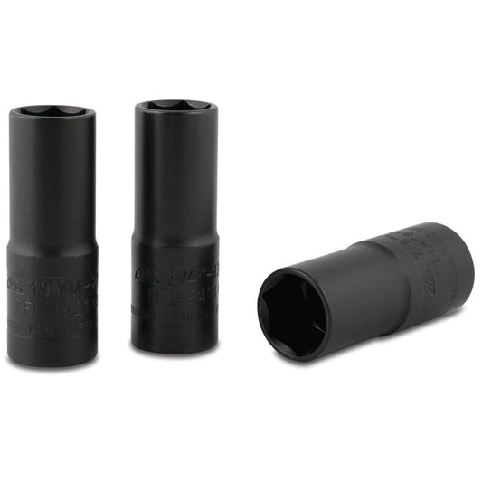 3-PC. 1/2" Drive Thin-Wall Impact Socket Set - 6-PT.