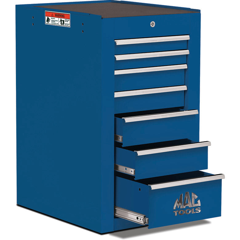 Tech™ Series 7-Drawer Side Cabinet - Sapphire Blue