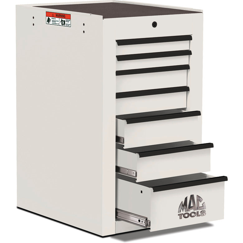 Tech™ Series 7-Drawer Side Cabinet - Titanium White