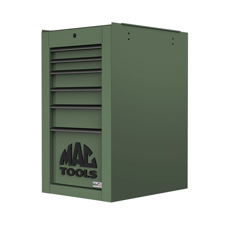 Tech™ Series 6-Drawer Side Cabinet with PowerTech™ Drawer - Olive Green