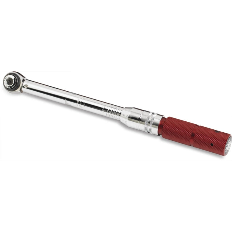 1/4" Drive Round-Head Micro-Adjustable Torque Wrench 30-200 in-lbs.