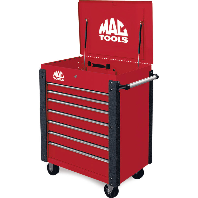 7-Drawer Utility Cart - Firebrick Red