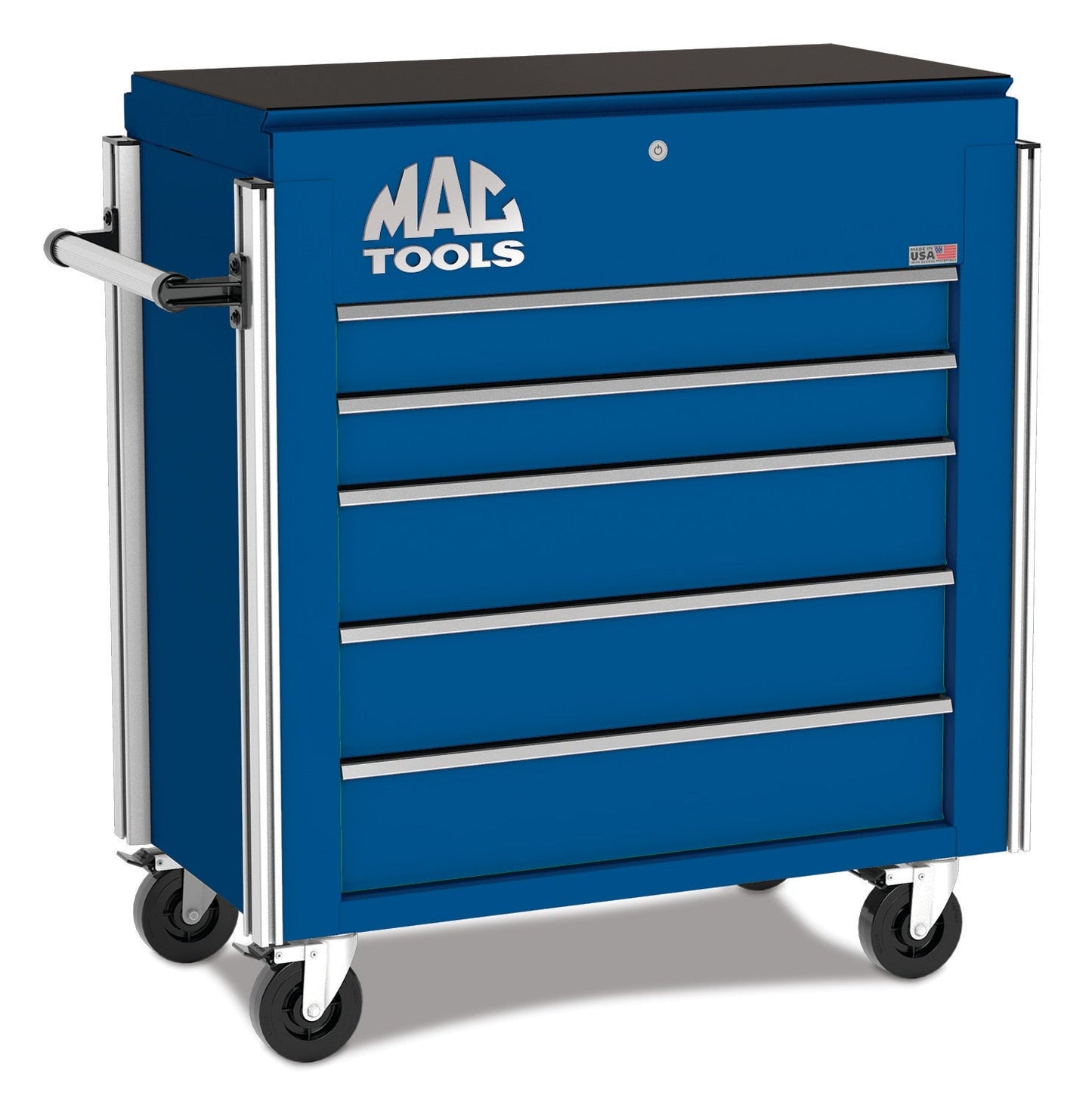 5-Drawer Utility Cart w/ Full Lid - Sapphire Blue
