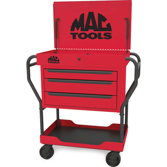 3-Drawer Utility Cart - Firebrick Red