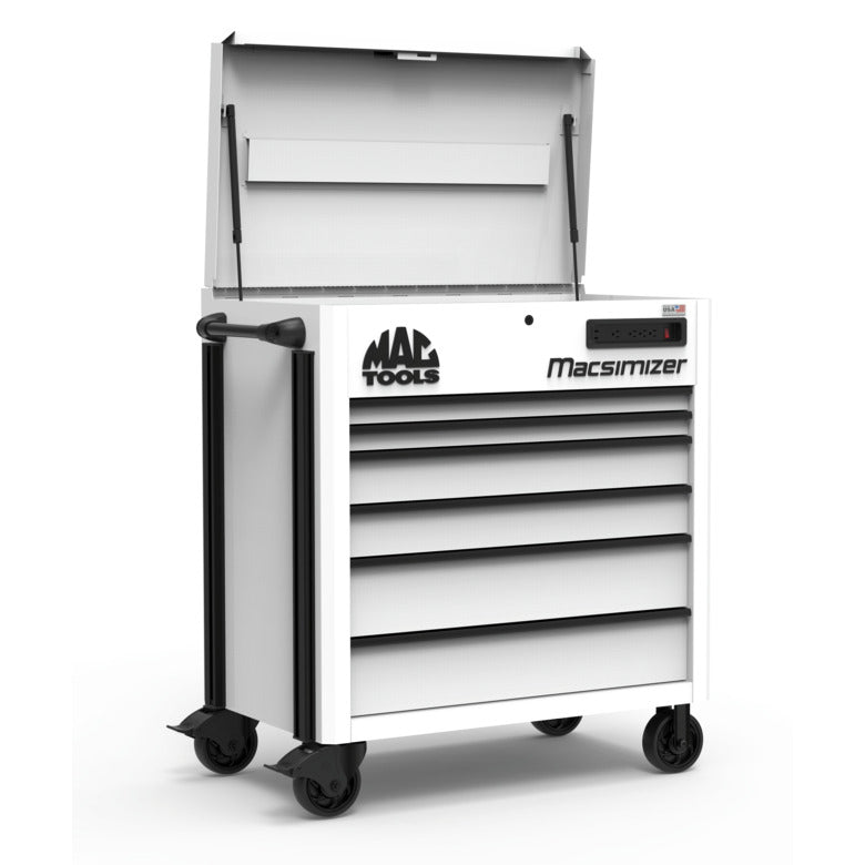 Macsimizer® 6-Drawer Utility Cart - Titanium White