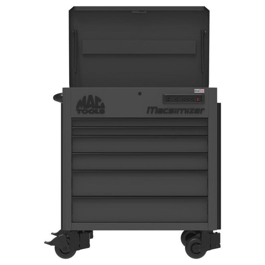 6-Drawer Macsimizer® High-Mileage Utility Cart - Flat Black