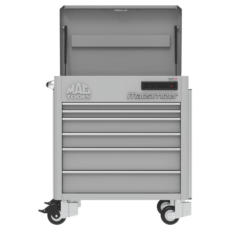 6-Drawer Macsimizer® High-Mileage Utility Cart - Mica Gray