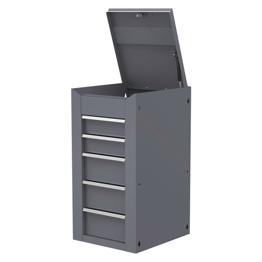 5-Drawer Side Box for UC3720 (MB199) Carts - Carbon Gray