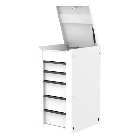 5-Drawer Side Box for UC3720 (MB199) Carts - Titanium White