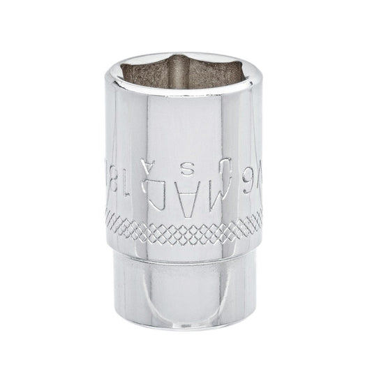1/2" Drive Socket 18mm - 6-PT.