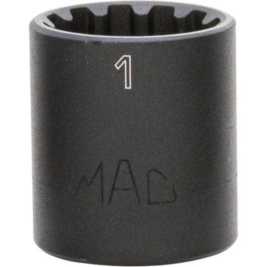 1/2" Drive Spherical Impact Socket - 1"