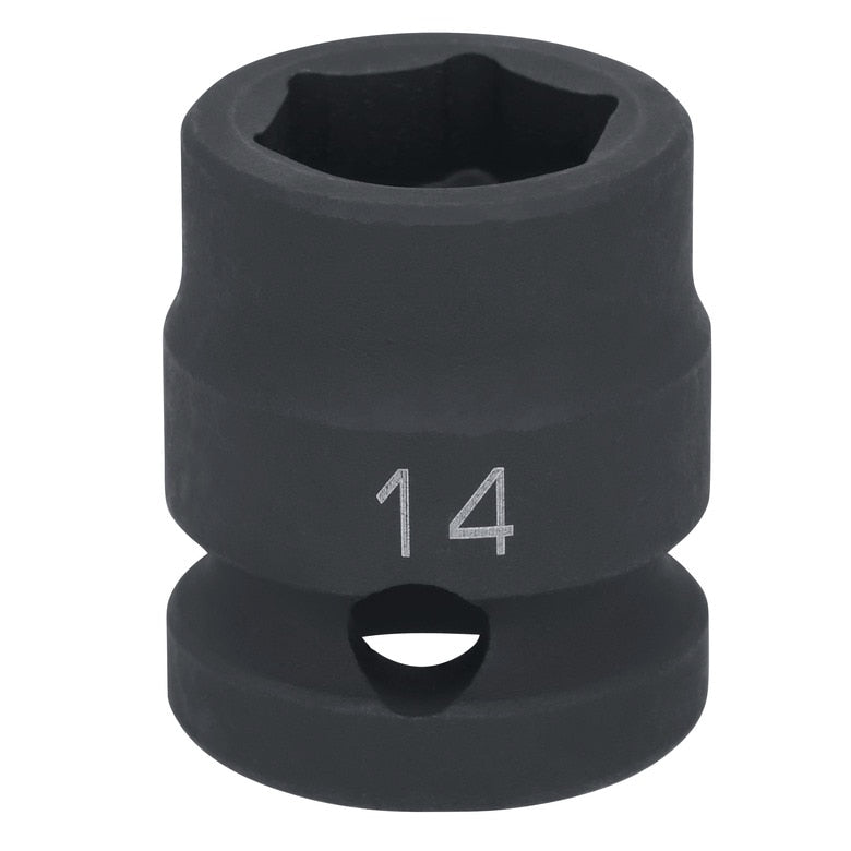 1/2" Drive 6 pt. Stubby Impact Socket - 14mm