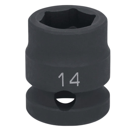 1/2" Drive 6 pt. Stubby Impact Socket - 14mm