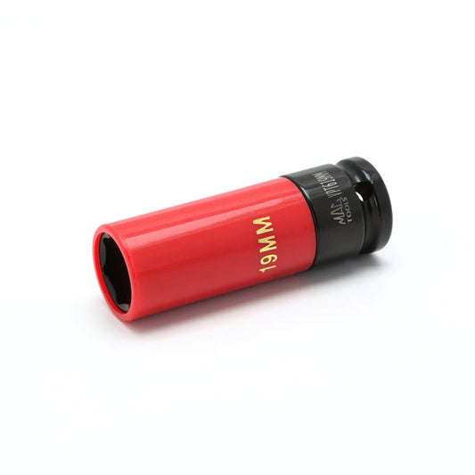 1/2" Drive Deep Impact Wheel-Lug Protector Socket 19mm - 6-PT.