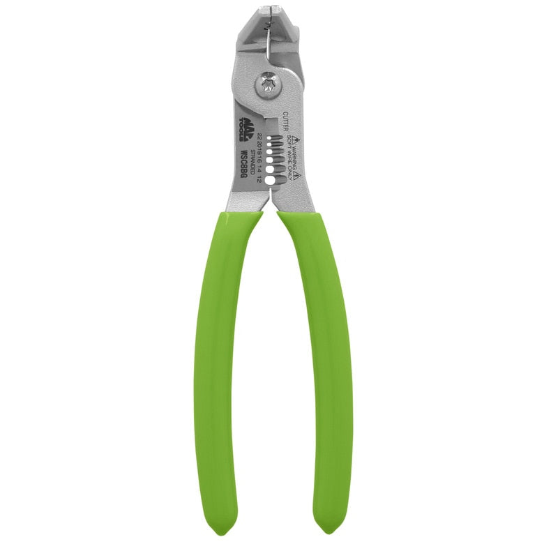 Angled Wire Crimper/Cuter/Stripper - Green
