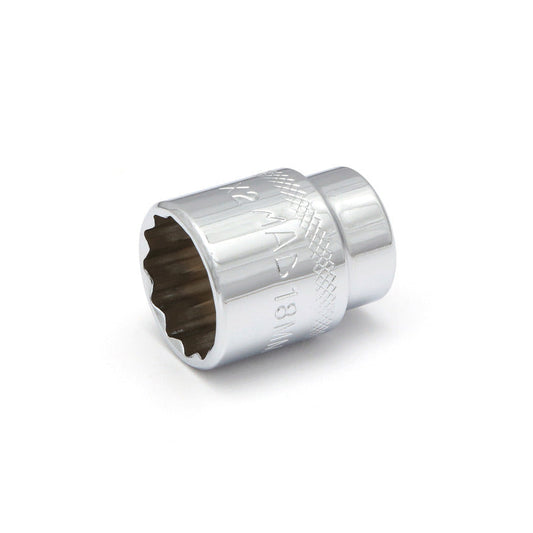 3/8" Drive Socket 18mm - 12-PT.